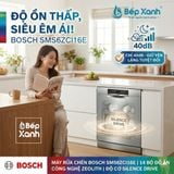  SMS6ZCI16E | Máy rửa chén độc lập Bosch Series 6, sấy Zeolith 