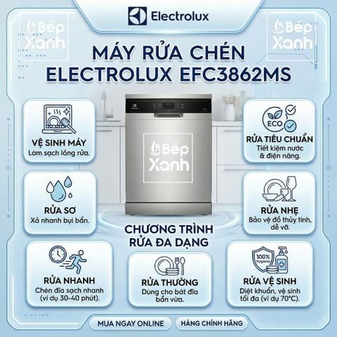 Máy rửa chén Electrolux EFC3862MS – khoang rửa – ảnh 4