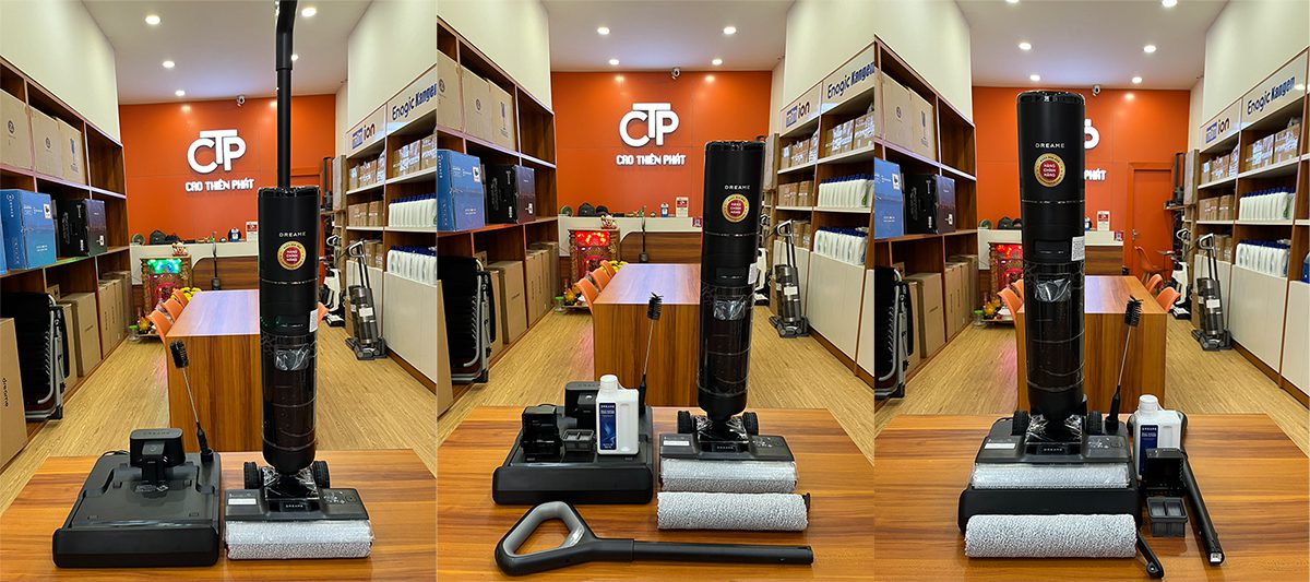Máy hút bụi lau nhà Dreame H13 Pro sấy khô con lăn bằng khí nóng – ảnh 4