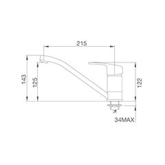 Vòi rửa chén lạnh đồng thau chrome Malloca K120C ảnh 6