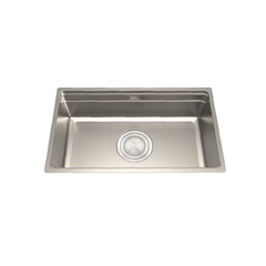 Chậu rửa chén 1 hố inox 304 linen kích thước 76cm – lắp âm hoặc dương Malloca MS7645LINEN ảnh 2
