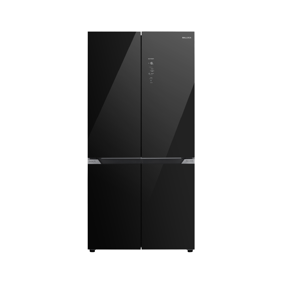 Tủ lạnh kitchen-fit 4 cánh 79cm 423L Malloca MF428SBI - MF428SBI so với tủ Side by Side Malloca Tủ lạnh kitchen-fit 4 cánh 79cm 423L Malloca MF428SBI - MF428SBI so với tủ Side by Side Malloca