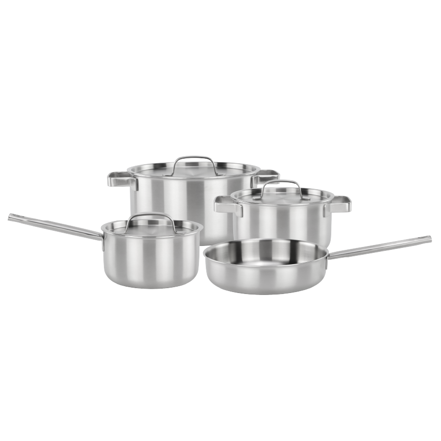 Bộ nồi inox Malloca SA-112 - Đáy liền ba lớp inox 304, nhôm và inox 430 Bộ nồi inox Malloca SA-112 - Đáy liền ba lớp inox 304, nhôm và inox 430