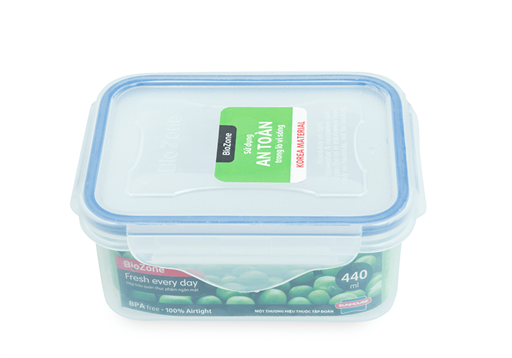 Hộp bảo quản thực phẩm ngăn mát biozone 440ML KB-CO440P