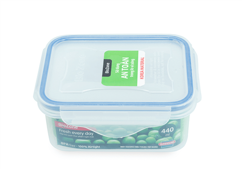 Hộp bảo quản thực phẩm ngăn mát biozone 440ML KB-CO440P