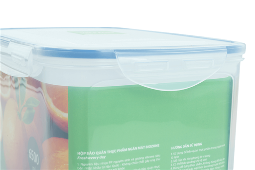 Hộp bảo quản thực phẩm ngăn mát biozone 6500ML KB-CO6500P – ảnh 5