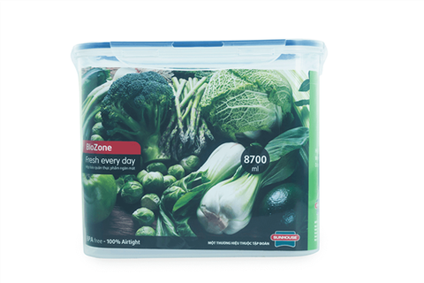 Hộp bảo quản thực phẩm ngăn mát biozone 8700ML KB-CO8700P