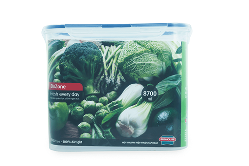 Hộp bảo quản thực phẩm ngăn mát biozone 8700ML KB-CO8700P