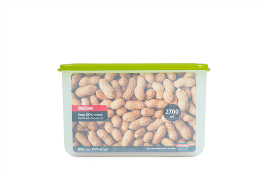 Hộp bảo quản thực phẩm khô biozone 2700ML KB-DR2700P
