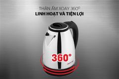 Ấm siêu tốc inox 1.5L happy time HTD1055 ảnh 2