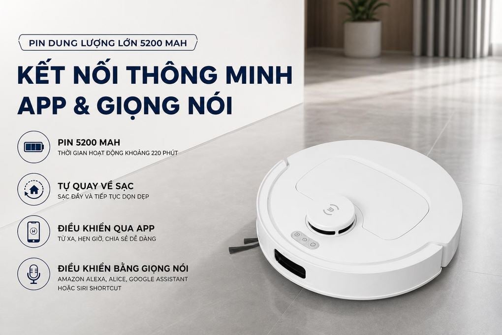 Robot hút bụi Ecovacs T30C Prime Omni - công nghệ