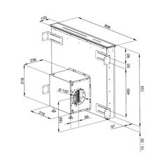 Máy hút mùi âm bàn downdraft 90cm Malloca Downdraft K900BM ảnh 4