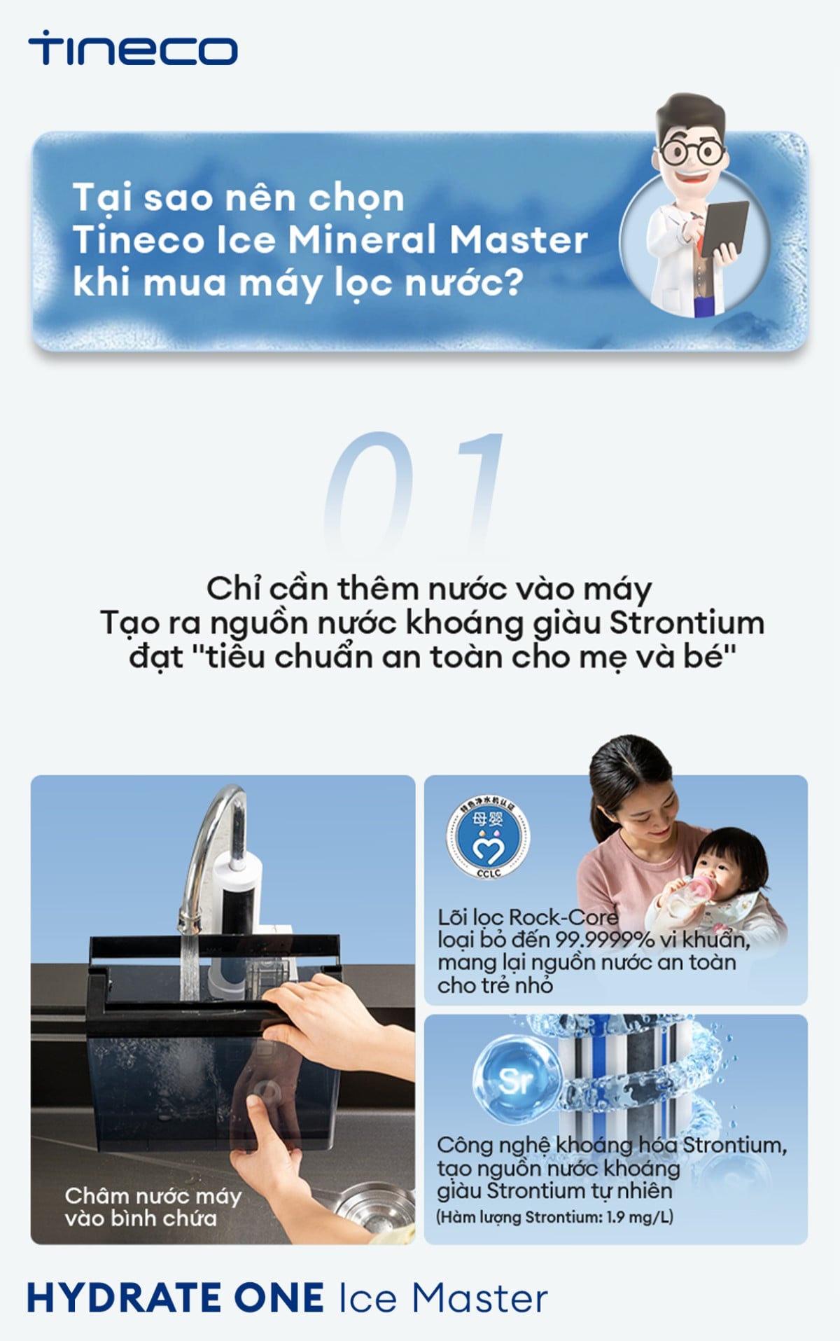 Máy hút bụi lau nhà Tineco HYDRATE ONE Ice Master – ảnh 3