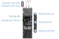 Máy lọc nước RO nóng nguội lạnh Hydrogen Sunhouse UltraX SHA76658SH 11 lõi ảnh 4