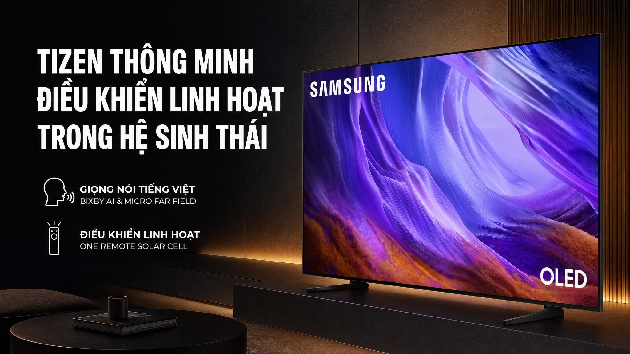 Hình ảnh hiển thị trên tivi Samsung QA55S85HE Hình ảnh hiển thị trên tivi Samsung QA55S85HE