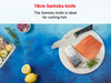 Dao thép Đức liền khối Ice Force Tefal K2320614, cắt cá 18cm
