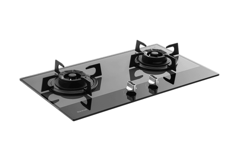 Bếp gas âm Rinnai RVB-732G(BG) 720mm 2 lò nấu, mặt kính cường lực