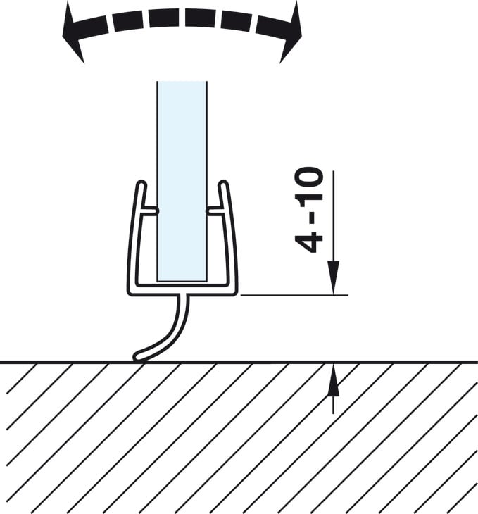 Ron Cửa Phòng Tắm Kính 10 - 12mm Hafele 950.50.013 - Ứng dụng thực tế của ron cửa phòng tắm kính 10