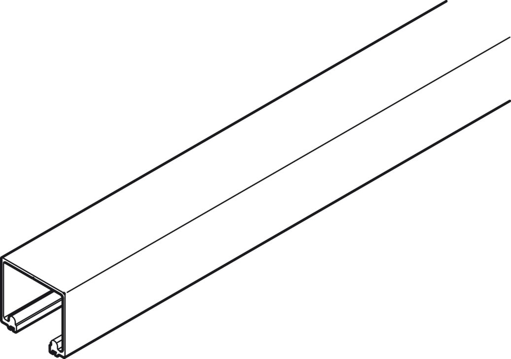Ray Trượt Trên EndFold 2000mm Hafele 943.34.920 Ray Trượt Trên EndFold 2000mm Hafele 943.34.920