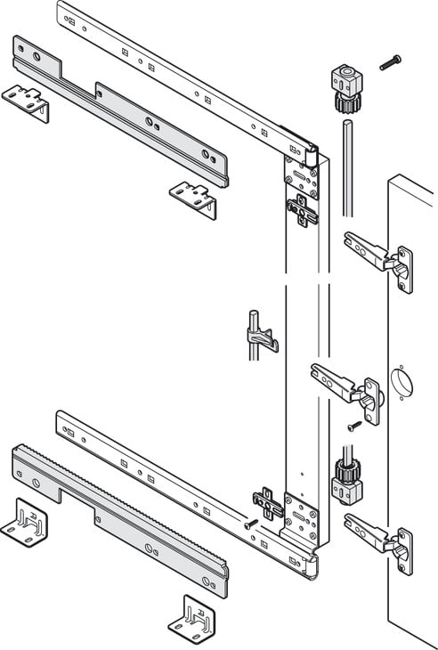 Đồng bộ cửa lùa pivot 600m Hafele 408.05.605 - Công năng thực tế của bản lề Häfele Đồng bộ cửa lùa pivot 600m Hafele 408.05.605 - Công năng thực tế của bản lề Häfele