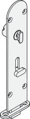 Chốt âm đồng niken mờ 190mm Hafele 911.62.507