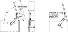 Tay nâng rương MAXI UP 3675H Hafele 373.85.702 ảnh 6