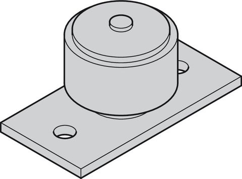 Dẫn hướng sàn cửa trượt Slido D-Li13 Hafele 942.61.032