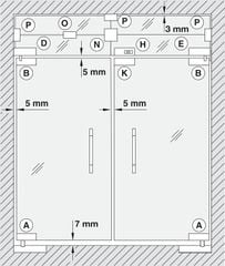 Kẹp Kính Trên Inox Mờ Hafele 981.00.010 ảnh 5