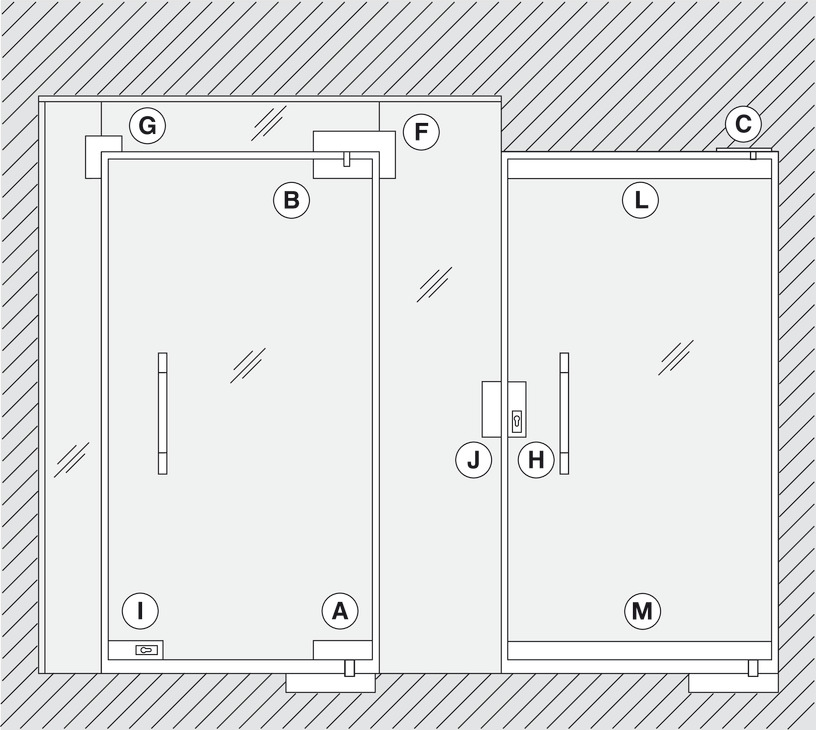 Kẹp Kính Trên Inox Mờ Hafele 981.00.010 – ảnh 6