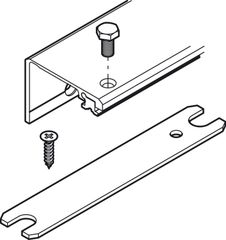 Concepta connec.track silv.1 do.55/650mm Hafele 408.30.243