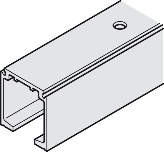 Ray Trượt Đơn 31 x 33mm Hafele 940.43.922 - Cấu tạo và vật liệu của ray trượt đơn 31 x 33mm Hafele 940.43.922