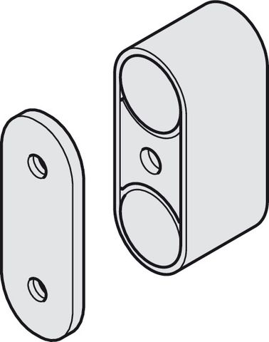 PK D-Fold 21 50B nam châm cân chỉnh cửa Hafele 940.42.454
