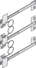 Bộ Phụ Kiện Cửa Trượt Xoay Slido F-Park71 25B Hafele 408.25.001 ảnh 6
