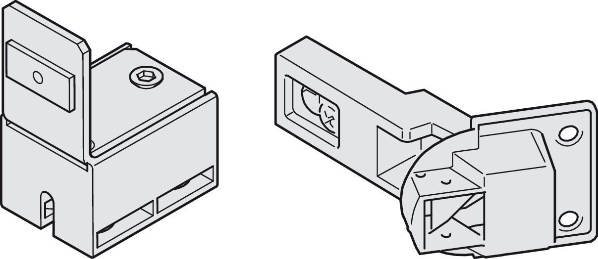 Bản lề hỗ trợ dẫn hướng F-Fold61 Hafele 409.36.200 Bản lề hỗ trợ dẫn hướng F-Fold61 Hafele 409.36.200
