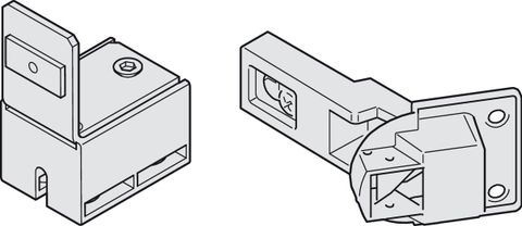 Bản lề hỗ trợ dẫn hướng F-Fold61 Hafele 409.36.200