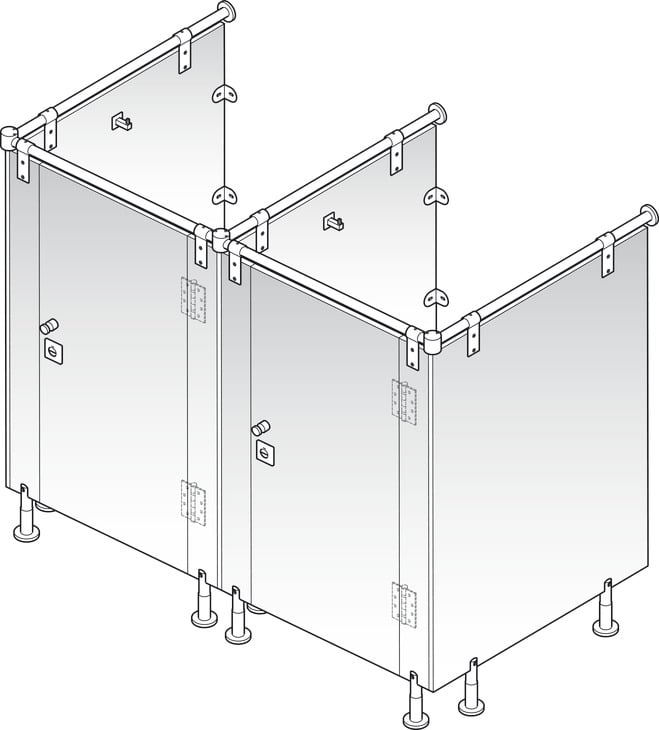 Chân Đỡ Vách Ngăn WC Công Cộng Hafele 988.98.110 - Vách ngăn di động cho khách sạn và văn phòng Chân Đỡ Vách Ngăn WC Công Cộng Hafele 988.98.110 - Vách ngăn di động cho khách sạn và văn phòng