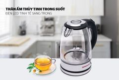 Ấm siêu tốc thủy tinh 1.7 l Sunhouse SHD1217 ảnh 8