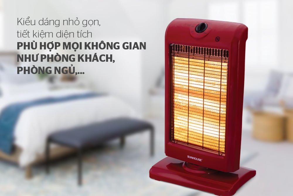 Sưởi điện 3 bóng halogen Sunhouse SHD7016 – ảnh 8