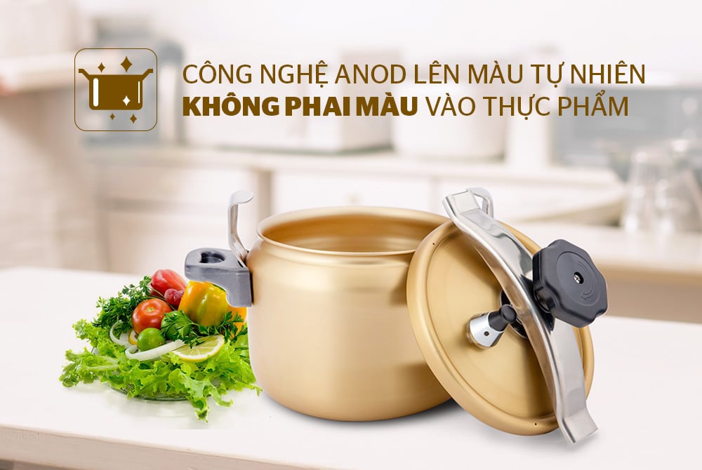 Nồi áp suất anod Sunhouse SHA8604 – ảnh 2
