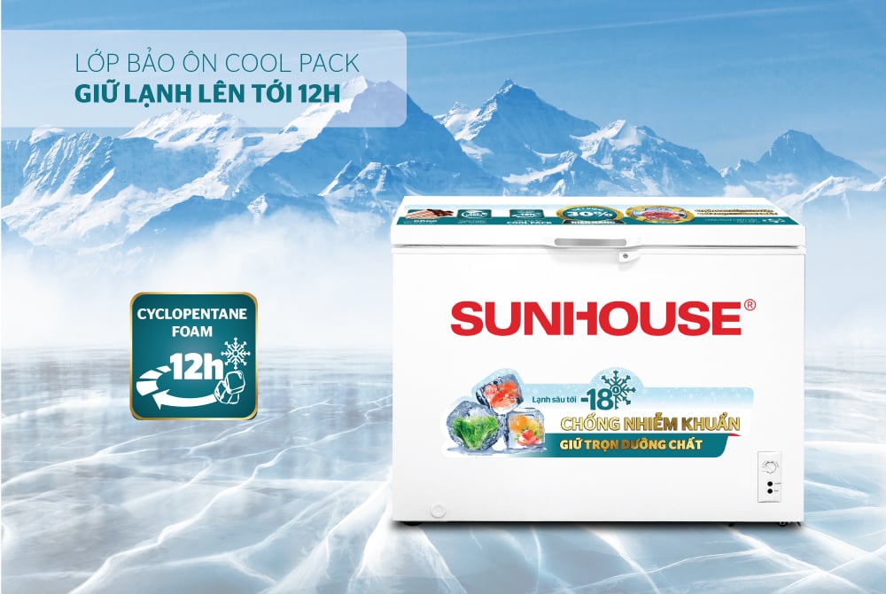 Tủ đông 1 ngăn 1 cánh Sunhouse SHR-F1433W1 – ảnh 5