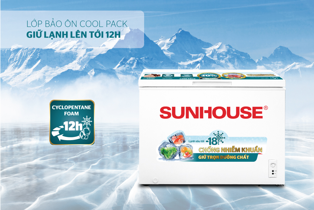 Tủ đông 1 ngăn 1 cánh Sunhouse SHR-F1283W1 – ảnh 5