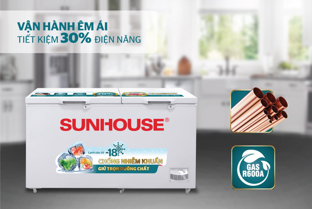 Tủ đông 2 ngăn 2 cánh Sunhouse SHR-F2272W2 – ảnh 5