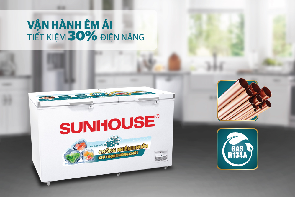 Tủ đông 2 ngăn 2 cánh Sunhouse SHR-F2572W2 – ảnh 5