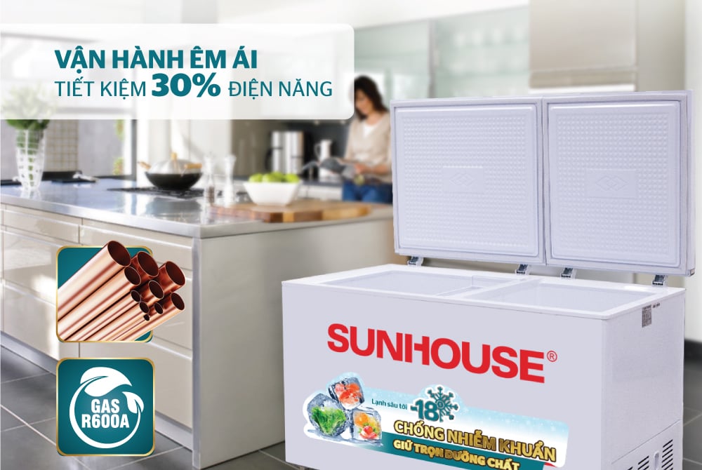 Tủ đông 2 ngăn 2 cánh Sunhouse SHR-F2472W2 – ảnh 5
