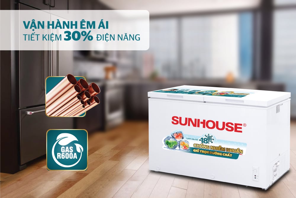 Tủ đông 2 ngăn 2 cánh Sunhouse SHR-F2412W2 – ảnh 5