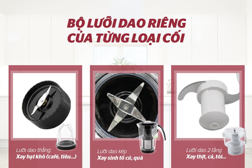 Máy xay sinh tố đa năng Sunhouse SHD5323R đỏ – ảnh 4