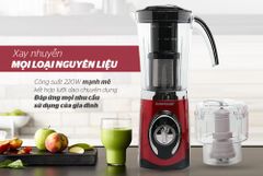 Máy xay sinh tố đa năng Sunhouse SHD5323R đỏ ảnh 6