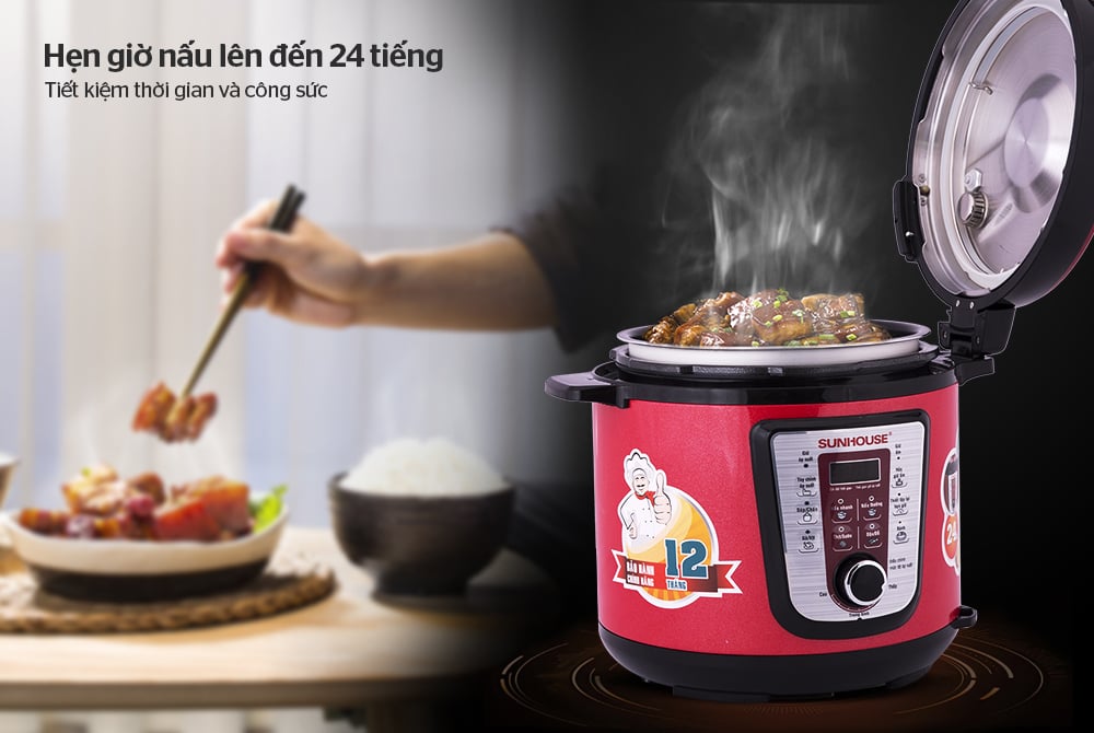 Nồi áp suất điện tử đa năng Sunhouse SHD1767 – ảnh 8