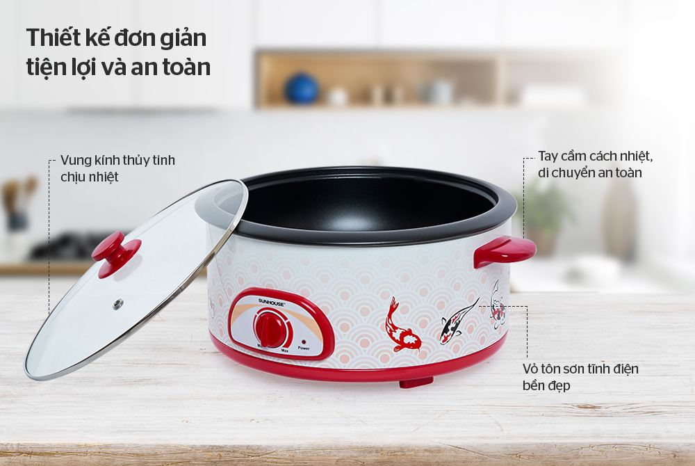 Lẩu điện Sunhouse SH525L – ảnh 7