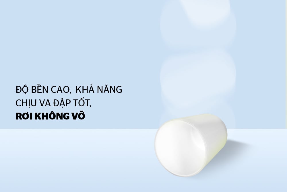 Cốc cách nhiệt 2 lớp biozone KB-CU310PW màu trắng – ảnh 8